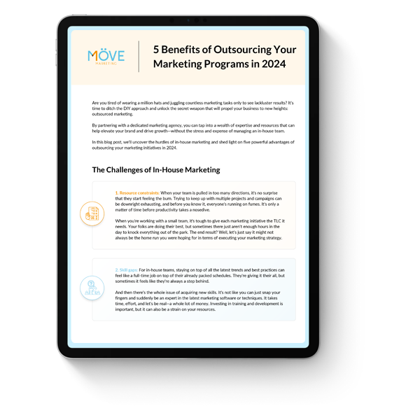 Cover photo for 5 Benefits of Outsourcing Your Marketing Programs in 2024